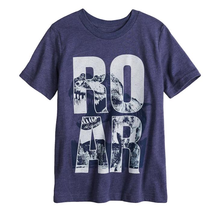 Boys 4-10 Jumping Beans&reg; Roar T-rex Graphic Tee, Size: 5, Blue (navy)