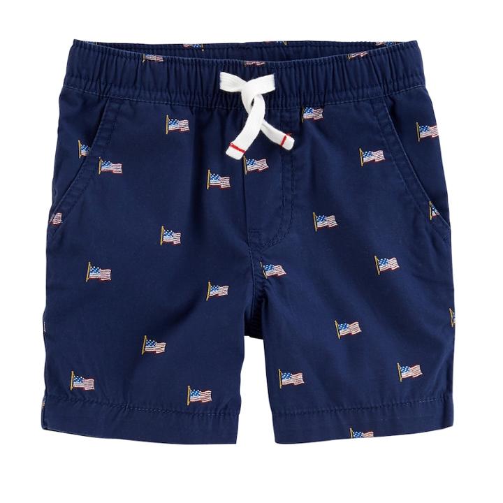 Toddler Boys Carter's Flag Shorts, Size: 5t, Print