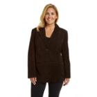 Plus Size Excelled Suede Blazer, Women's, Size: 2xl, Brown