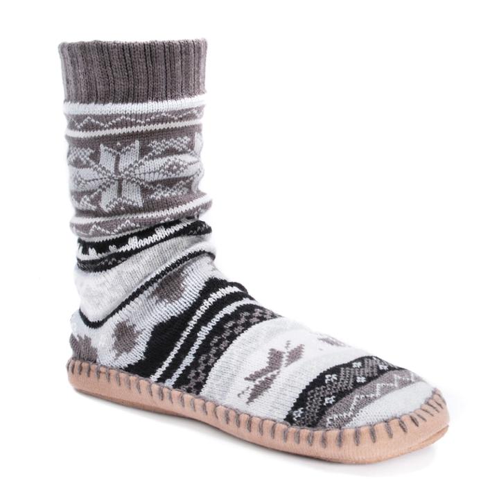 Men's Muk Luks Boot Slippers, Size: S-m, Silver
