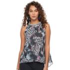 Women's Jennifer Lopez Embellished Leopard Tank, Size: Small, Multicolor