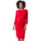 Maternity Pip & Vine By Rosie Pope Ruched Sheath Midi Dress, Women's, Size: Xl-mat, Brt Red