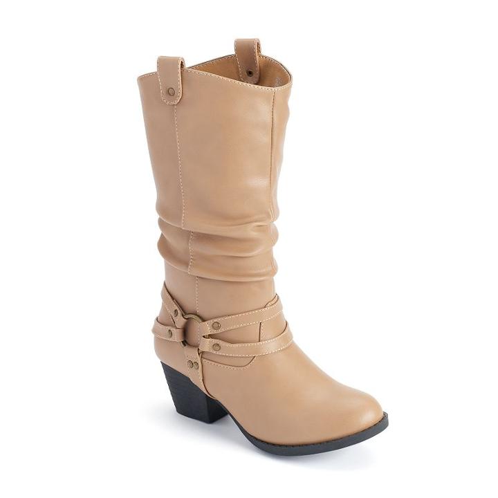 Unionbay Girls' Jane Boots, Girl's, Size: 11, Beig/green (beig/khaki)