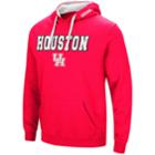 Men's Houston Cougars Pullover Fleece Hoodie, Size: Small, Dark Red