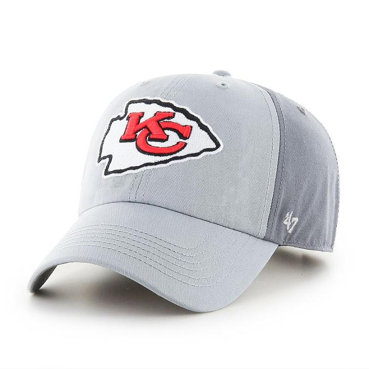 Adult '47 Brand Kansas City Chiefs Storm Northside Clean Up Adjustable Cap, Ovrfl Oth