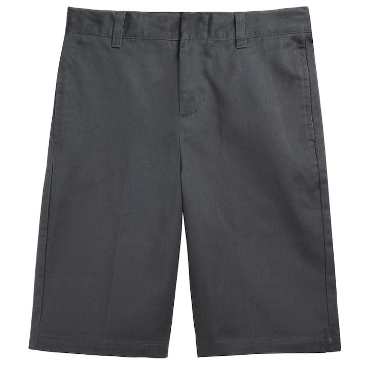 French Toast School Uniform Adjustable Waist Shorts - Boys 4-7, Size: 4, Grey
