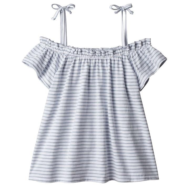 Girls 4-10 Jumping Beans&reg; Print Off-the-shoulder Top, Girl's, Size: 6x, Light Grey