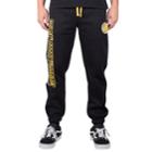 Men's Golden State Warriors Split Jogger Pants, Size: Small, Black