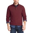 Men's Chaps Regular-fit Mockneck Pullover Sweater, Size: Medium, Red
