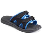 Men's Tek Gear&reg; Adjustable Slide Sandals, Size: Medium, Black