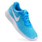 Nike Tanjun Women's Camo Print Athletic Shoes, Size: 6, Blue