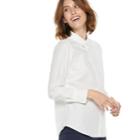 Women's Popsugar Essential Poplin Shirt, Size: Medium, White