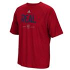 Men's Adidas Real Salt Lake Authentic Climalite Tee, Size: Xl, Red