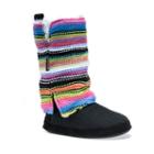 Muk Luks Women's Trisha Striped Boot Slippers, Size: Xl, Multicolor