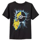 Boys 4-7 Pokmon Pikachu Lightening Graphic Tee, Boy's, Size: 7, Black