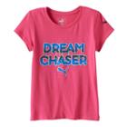 Girls 7-16 Puma Logo Sleeve Graphic Tee, Girl's, Size: Xl, Brt Pink