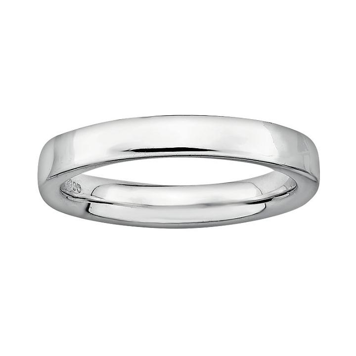 Stacks And Stones Sterling Silver Stack Ring, Women's, Size: 6, Grey