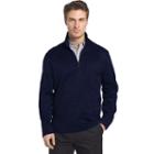 Men's Van Heusen Traveler Classic-fit Stretch Quarter-zip Pullover, Size: Large, Blue Other