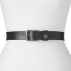 Women's Lee Riveted Leather Belt, Size: Large, Black