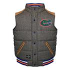 Men's Franchise Club Florida Gators Legacy Reversible Vest, Size: 3xl, Grey