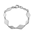 Steel City Stainless Steel Marquis Link Bracelet, Women's, Size: 8, Grey