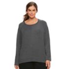 Plus Size Sonoma Goods For Life&trade; Scoopneck Top, Women's, Size: 2xl, Silver