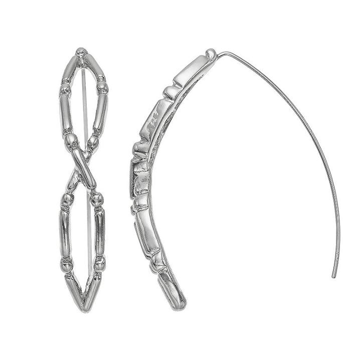 Simply Vera Vera Wang Nickel Free Infinity Threader Earrings, Women's, Silver
