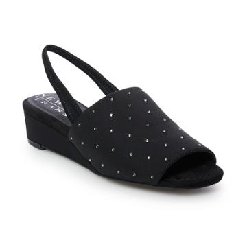 New York Transit Company Best One Women's Slingback Mules, Size: 8.5 Wide, Black