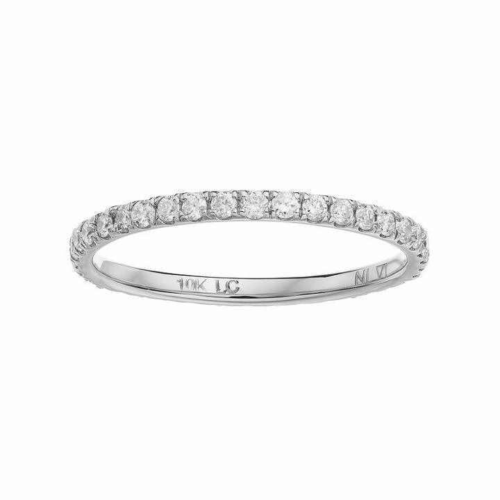 Lc Lauren Conrad 10k Gold 1/2 Carat T.w. Diamond Ring, Women's, Size: 6, White