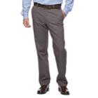 Men's Croft & Barrow&reg; Classic-fit Essential Khaki Flat-front Pants, Size: 38x34, Light Grey