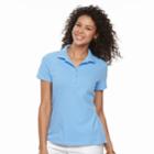 Women's Croft & Barrow&reg; Classic Polo, Size: Large, Light Blue