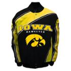 Men's Franchise Club Iowa Hawkeyes Warrior Twill Jacket, Size: Large, Black