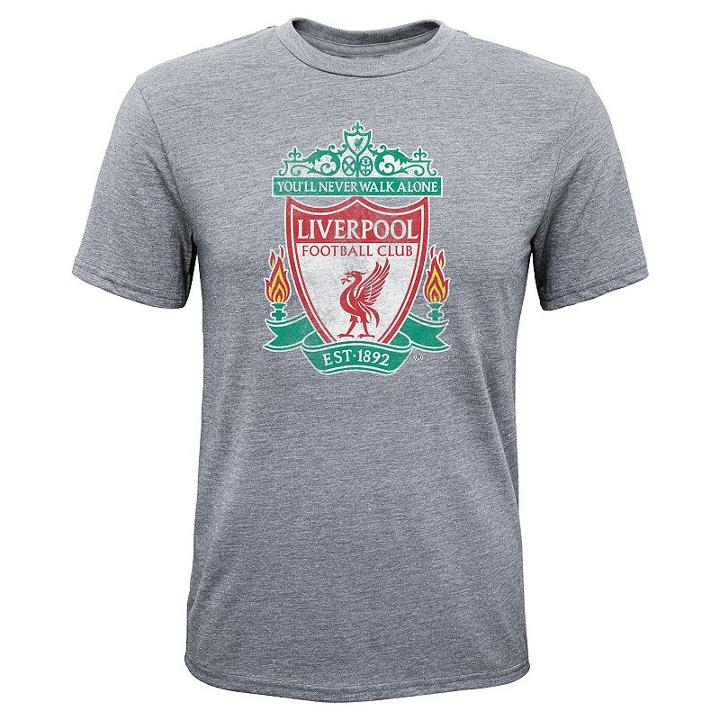 Boys 8-20 Liverpool Fc Triblend Tee, Size: M 10-12, Med Grey