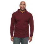 Big & Tall Apt. 9&reg; Slubbed Pullover Hoodie, Men's, Size: Xl Tall, Dark Red