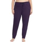 Plus Size Jockey Pajamas: Jogger Pants, Women's, Size: 1xl, Drk Purple