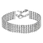 Simply Vera Vera Wang Simulated Crystal Multi Row Bracelet, Women's, Silver