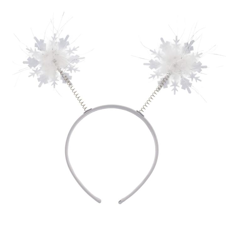 Snowflake Antenna Headband, Women's, Grey