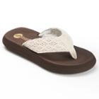 Unleashed By Rocket Dog Sunkissed Women's Flip Flops, Girl's, Size: Medium (6), Brown