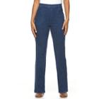 Women's Croft & Barrow&reg; Straight-leg Pull-on Jeans, Size: Xl Long, Blue