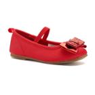 Carter's Big Bow Toddler Girls' Ballet Flats, Size: 10 T, Red