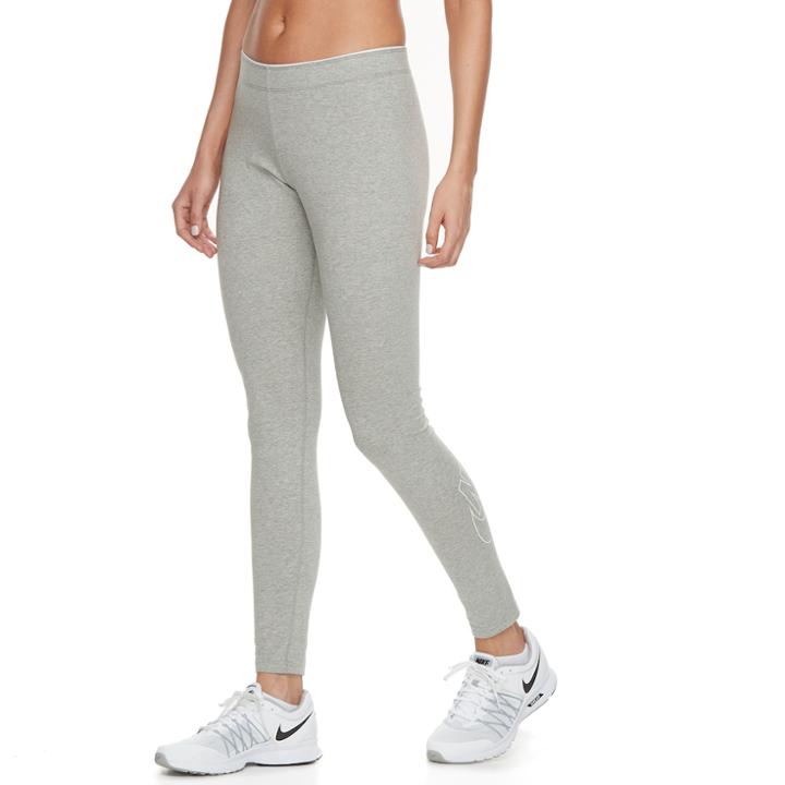 Women's Nike Futura Logo Graphic Leggings, Size: Large, Grey Other