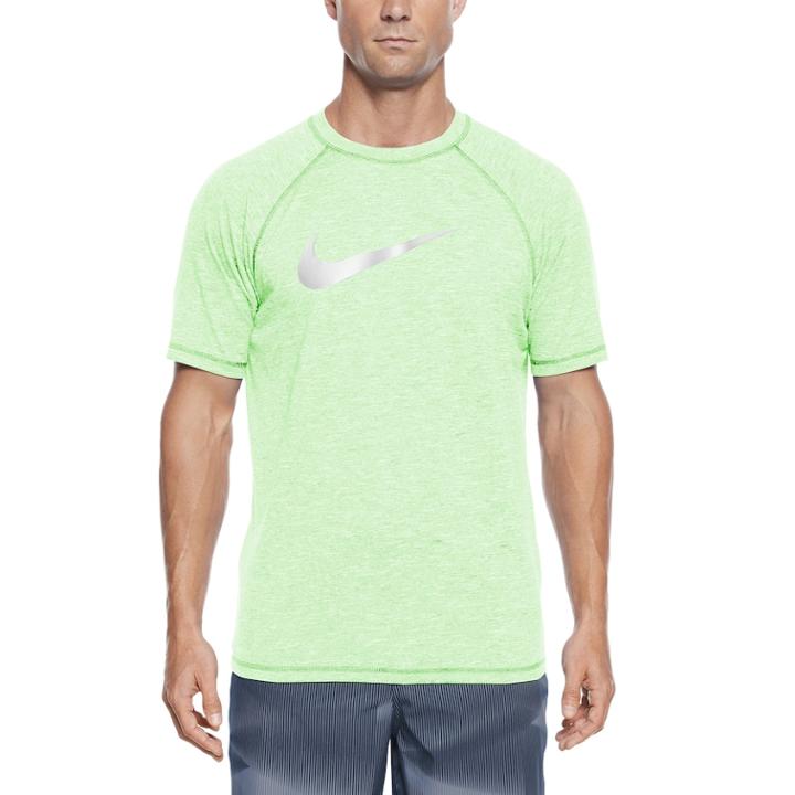 Men's Nike Dri-fit Heathered Hydroguard Tee, Size: Large, Green