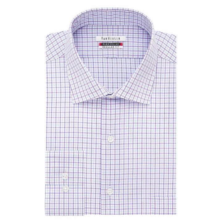 Men's Van Heusen Flex Collar Classic-fit Dress Shirt, Size: 15-34/35, Lt Purple