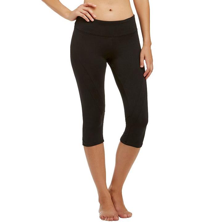 Women's Marika Ava Performance Curvy Capris, Size: Xs, Black