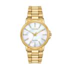 Citizen Eco-drive Women's Chandler Crystal Stainless Steel Watch - Fe7032-51d, Size: Medium, Yellow