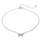 Lc Lauren Conrad Butterfly Pendant Choker Necklace, Women's, Light Pink