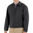 Men's Red Kap Slash Pocket Quilt-lined Jacket, Size: Small, Black