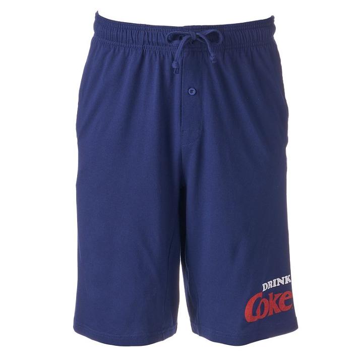 Men's Coca-cola Jams Shorts, Size: Small, Blue (navy)