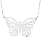 Sterling Silver Butterfly Necklace, Women's, Size: 18