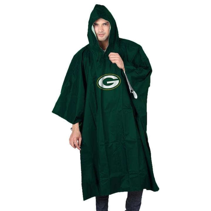 Adult Northwest Green Bay Packers Deluxe Poncho, Adult Unisex